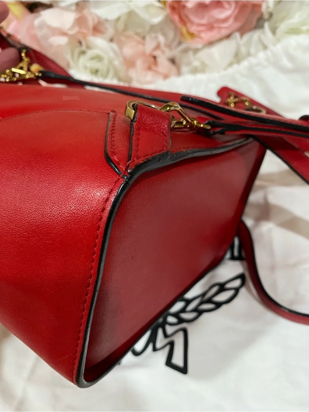 MCM Claudia Studded Drawstring Backpack